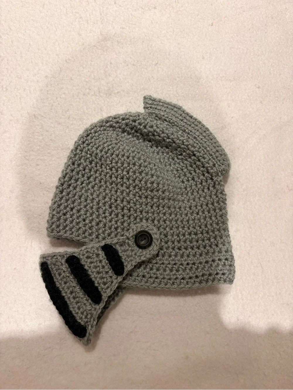 Toddler Knit Knight Hat and Ugg Sheepskin Mittens